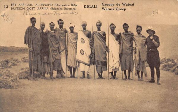 Kigali Rwanda Dutch East Africa Watuzi Group Vintage Postcard AA102936