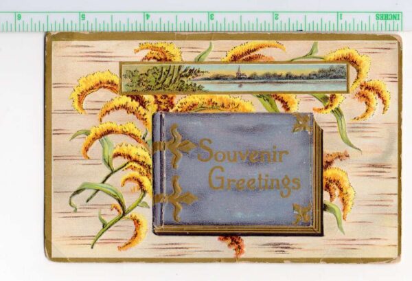 Kingston Ontario Canada Greetings Book Fold Out View Vintage Postcard AA103014