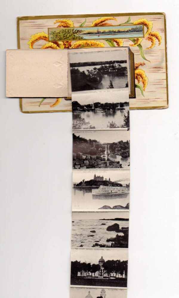 Kingston Ontario Canada Greetings Book Fold Out View Vintage Postcard AA103014 - Image 3