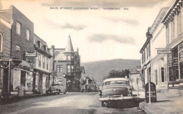 Thurmont Maryland Main Street Looking West Vintage Postcard AA103046