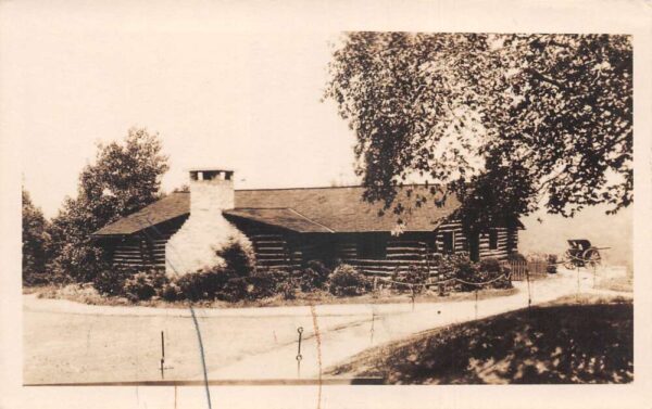 Camp Meade Maryland 314th Infantry Memorial Cabin Real Photo Postcard AA103053