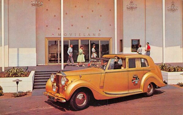 Buena Park California Movieland Wax Museum Gold Rolls Royce Postcard AA103213