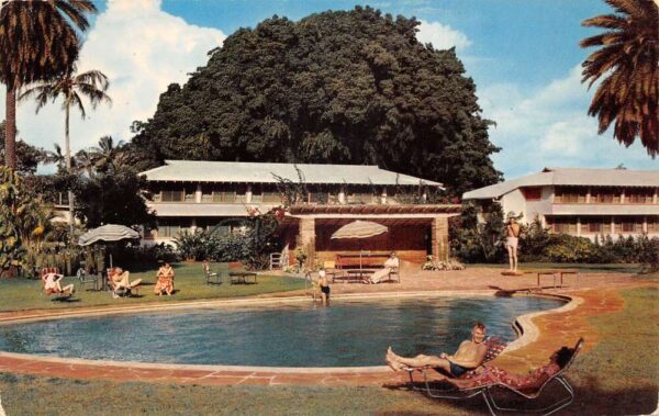 Kauai Hawaii Kauai Inn Swimming Pool Vintage Postcard AA103214