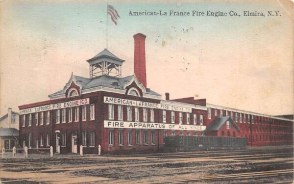 Elmira New York American-La France Fire Engine Co Vintage Postcard AA103240