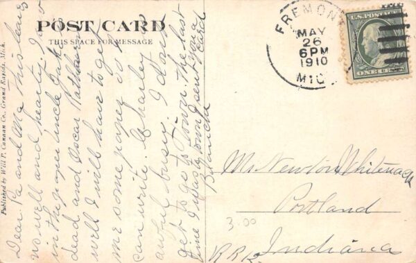 Fremont Michigan Fremont Canning Co Vintage Postcard AA103426 - Image 2