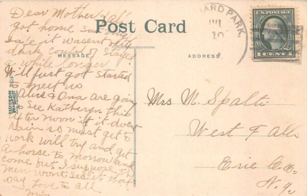 Willink East Aurora New York Main Street Drug Store Vintage Postcard AA103442 - Image 2