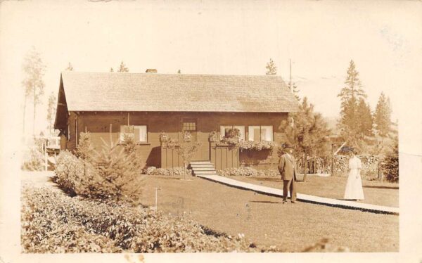 Coeur d'Alene Idaho Cottage Garden Real Photo Vintage Postcard AA103453