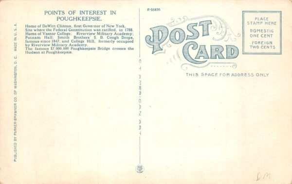 Poughkeepsie New York Smith Brothers Restaurant Vintage Postcard AA103485 - Image 2