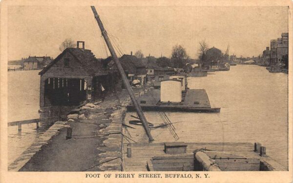 Buffalo New York Foot of Ferry Street Vintage Postcard AA103487