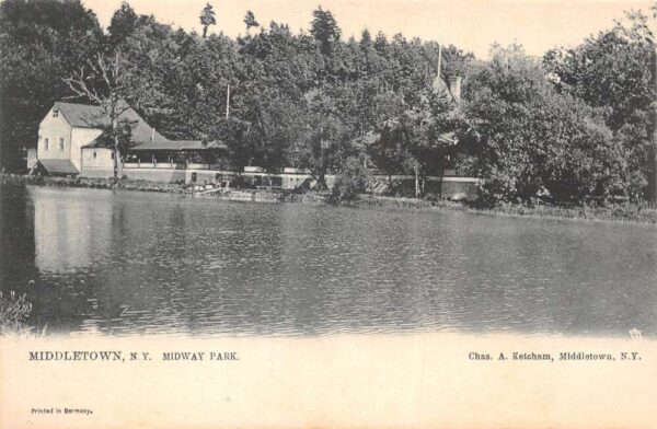 Middletown New York Midway Park Scenic View Vintage Postcard AA103490