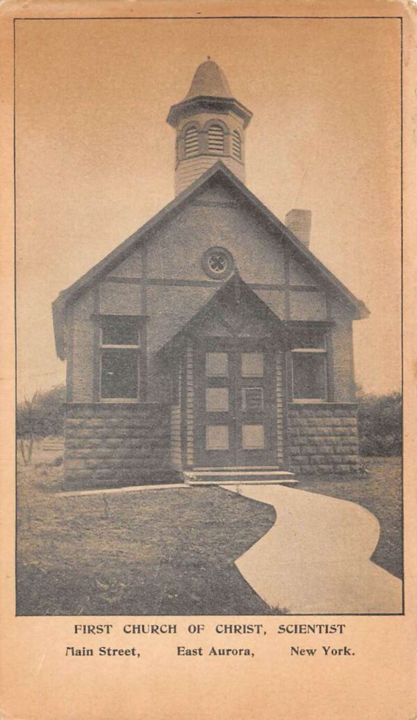 East Aurora New York First Church of Christ Scientist Vintage Postcard AA103491