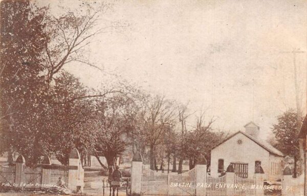 Mansfield Pennsylvania Smythe Park Entrance Vintage Postcard AA103514