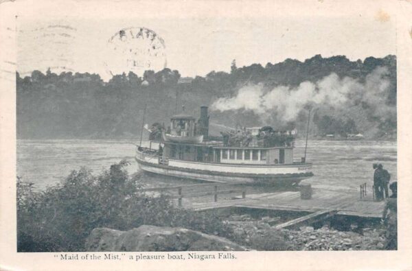 Niagara Falls New York Maid of the Mist Steam Ship Vintage Postcard AA103524