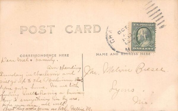 Cadillac Michigan Lake Mitchell Big Cove Real Photo Postcard AA103587 - Image 2
