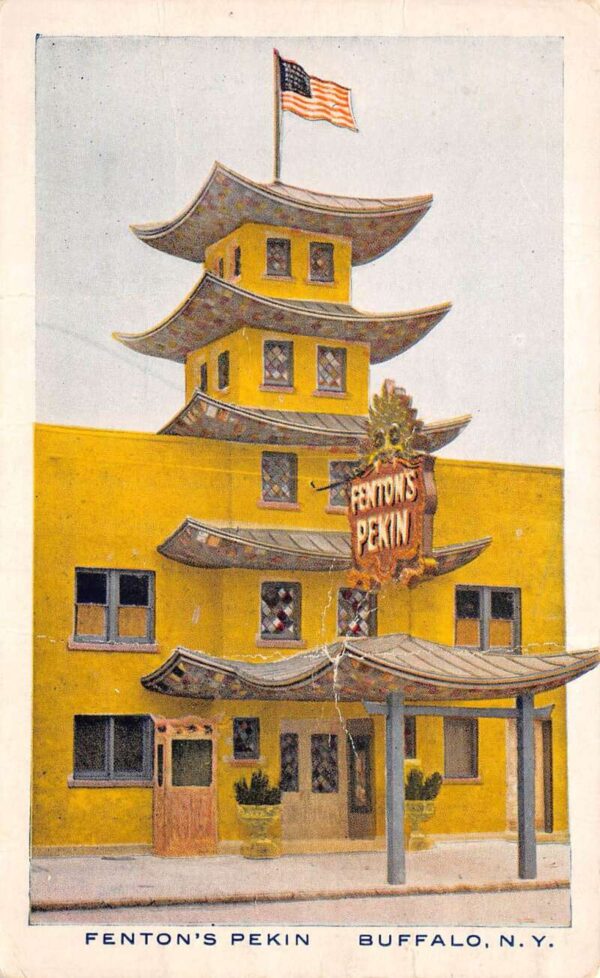 Buffalo New York Fenton's Pekin Chinese American Restaurant Postcard AA103588