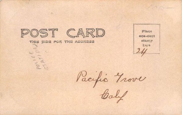 Pacific Grove California Police Station after Earthquake Real Photo PC AA103643 - Image 2