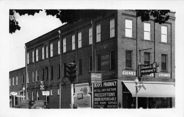 Opp Alabama Pharmacy Coke Sign Dr.Pepper Real Photo Vintage Postcard AA103649