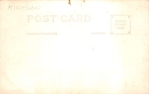 Iargo Springs Michigan Log Cabin Store Coke Sign Real Photo Postcard AA103650 - Image 2