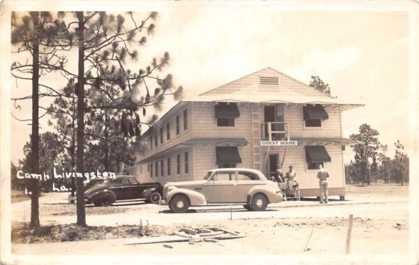 Camp Livingston Louisiana Guest House Real Photo Vintage Postcard AA103668