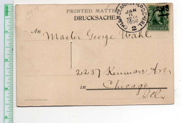 Chicago Illinois Wurz'n Sepp German Restaurant Fold Out Pop Up PC AA103680 - Image 2