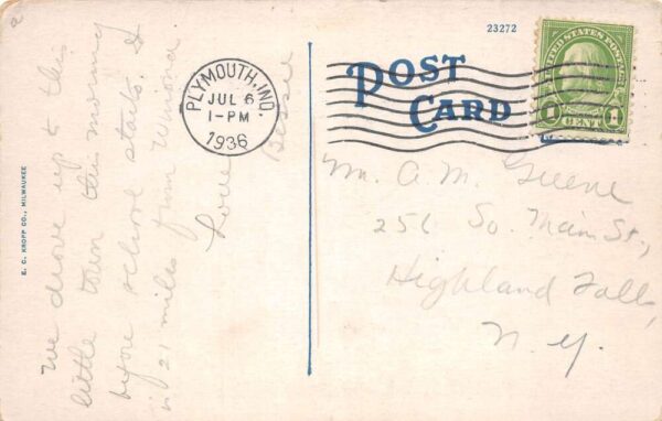 Culver Indiana Military Academy Equestrian Sport Jumping Postcard AA103696 - Image 2