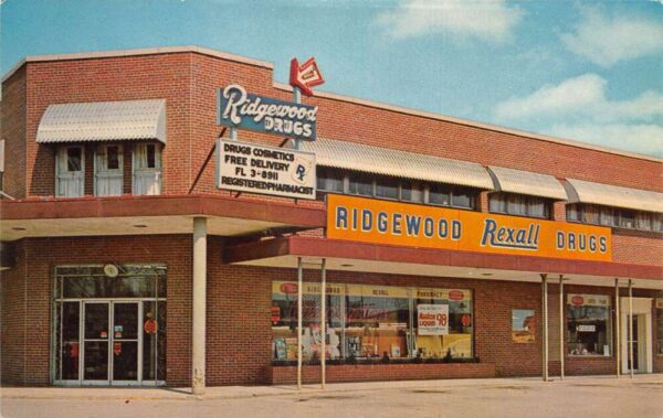 Kansas City Missouri Ridgewood Pharmacy Drug Store Vintage Postcard AA103700