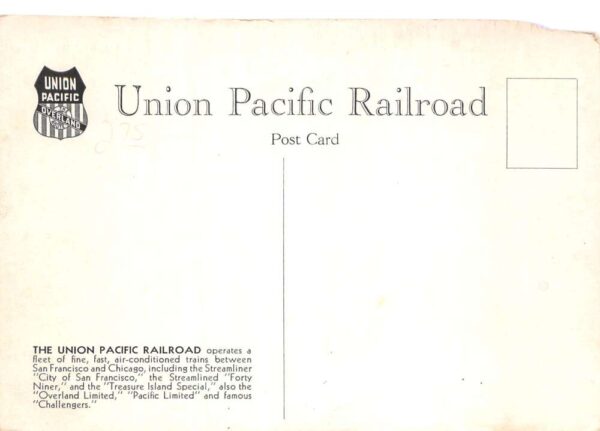 San Francisco California Golden Gate Expo Union Pacific Railroad PC AA103708 - Image 2
