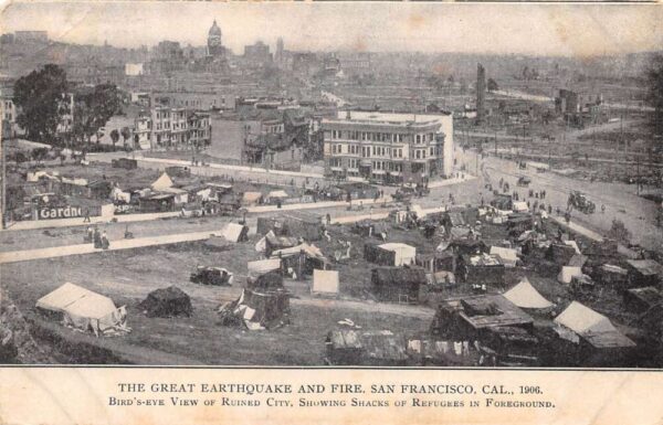 San Francisco California 1906 Earthquake Disaster Refugee Camp PC AA103709