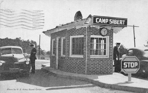 Camp Sibert Alabama Entrance Gate Vintage Postcard AA103715