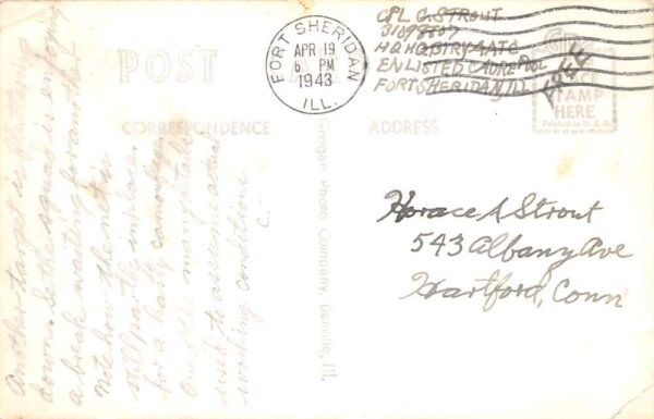 Fort Sheridan Illinois Anti-Aircraft Anti-Tank Gun Real Photo Postcard AA103721 - Image 2