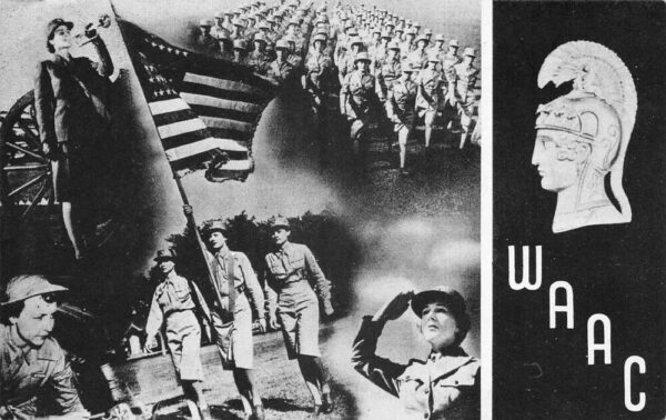 Des Moines Iowa National Bank WAAC Womens Army Aux Corps Postcard AA103726