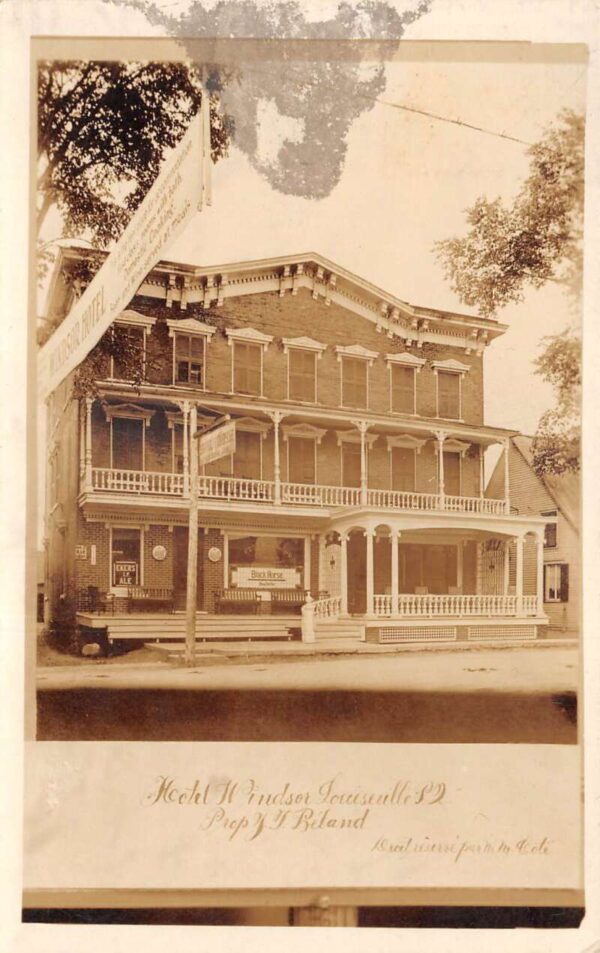 Louiseville Quebec Canada Hotel Windsor Ekers IP Ale Sign Real Photo PC AA103738