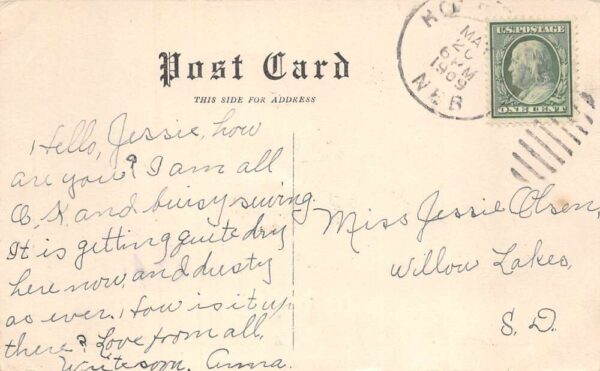 Holbrook Nebraska Sectional View Vintage Postcard AA85998 - Image 2