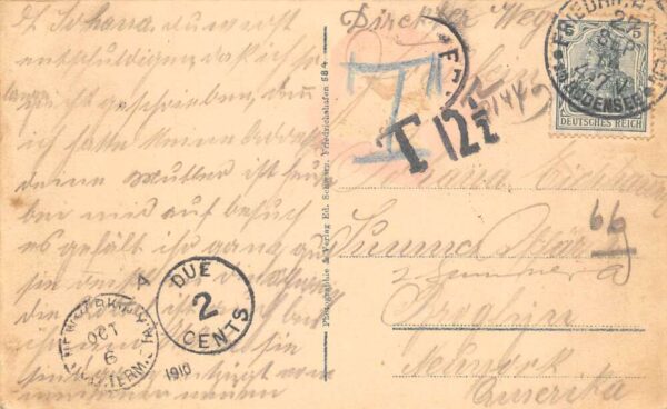 Zeppelin Luftschiff Airship Vintage Postcard AA86002 - Image 2