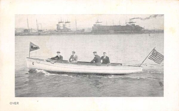 Providence Rhode Island Union Church Service on Boats Ad Vintage Non PC AA86015