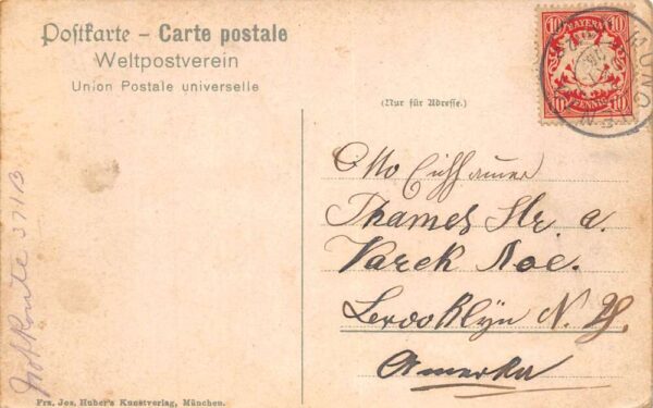 Oktoberfest Greetings Gruss vom Thomasbrau Beer Vintage Postcard AA86019 - Image 2
