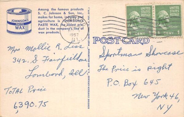 Racine Wisconsin SC Johnson Research Center Frank Lloyd Wright Postcard AA86046 - Image 2