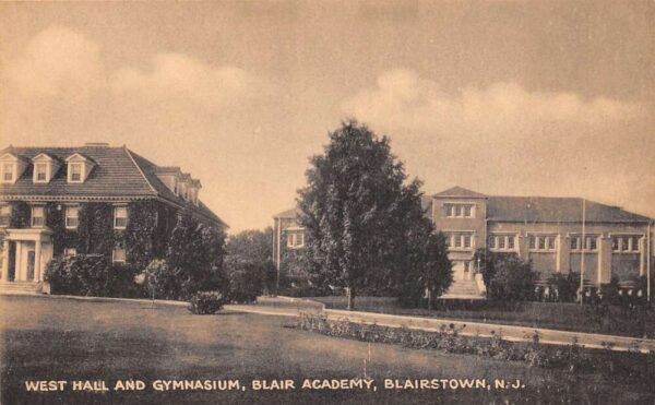 Blairstown New Jersey West Hall & Gym, Blair Academy, Vintage PC U19900