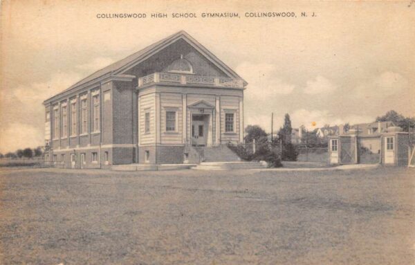 Collingswood New Jersey Collingswood High School Gym, Vintage Postcard U19912