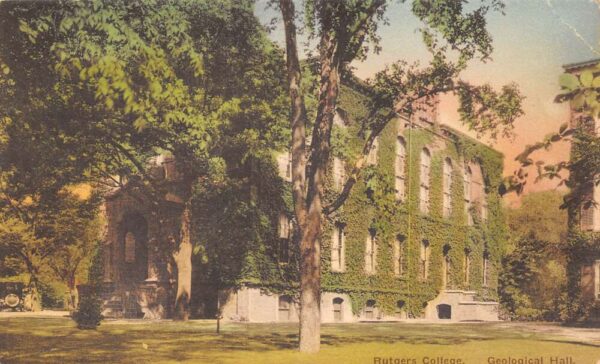 New Brunswick New Jersey Geological Hall, Rutgers College, Vintage PC U19915