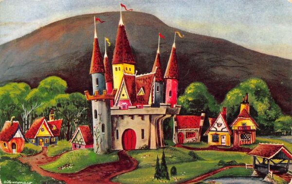 Upper Jay New York Land Of Make Believe, Fairytale Castle & Storybook Houses,PC U19922