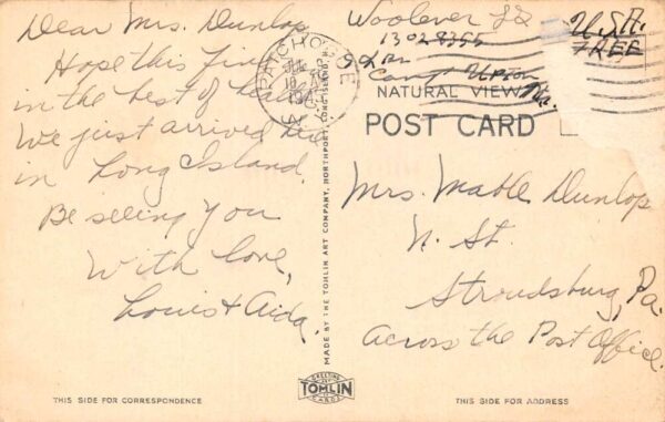 Long Island New York Patchogue High School, Patchogue, Vintage Postcard U19928 - Image 2