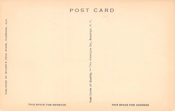 Florence Alabama Generators, Wilson Dam Power Plant, Vintage Postcard U20005 - Image 2