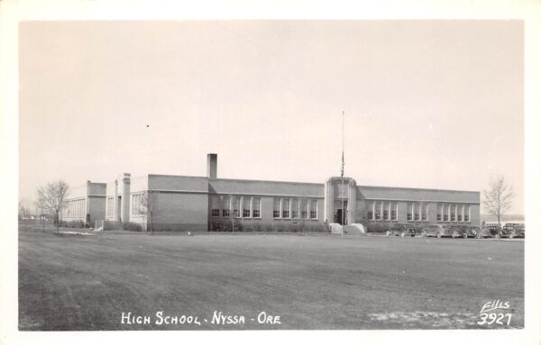 Nyssa Oregon High School, Real Photo, Vintage Postcard U20008