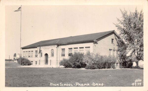 Parma Idaho High School, Real Photo, Vintage Postcard U20013
