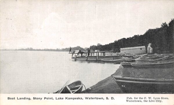 Watertown South Dakota Boat Landing, Stony Point, Lake Kampeska, PC U20016