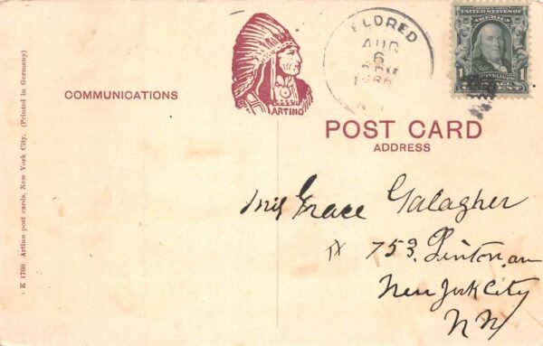 Eldred New York Business District Saloon Hotel Street View Postcard AA86161 - Image 2