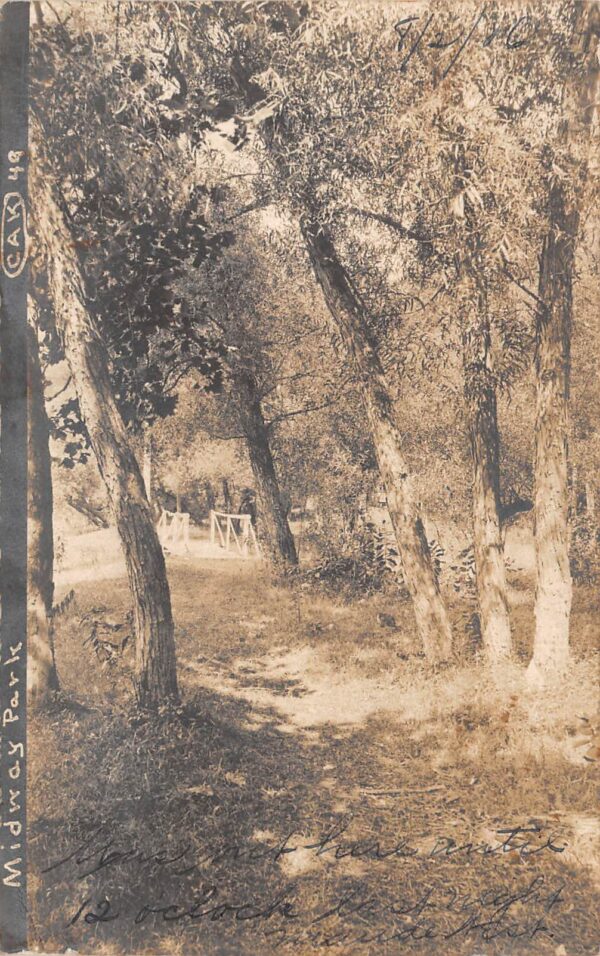 Crystal Run New York Middletown Midway Park Scenic View Real Photo PC AA103836