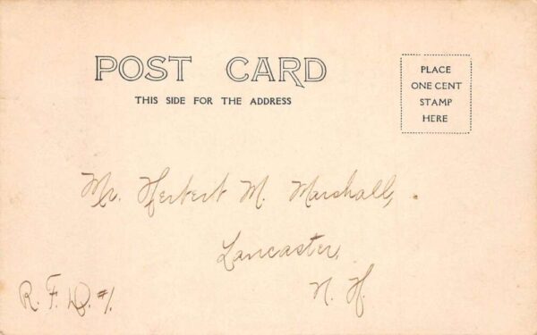Lancaster New Hampshire Bank Block Hardware Store Real Photo Postcard AA103837 - Image 2