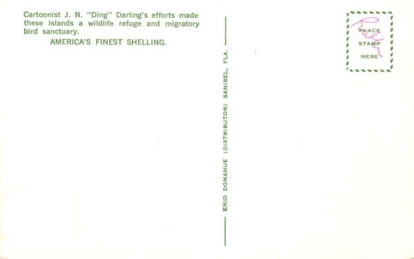 Sanibel Island Florida Greetings Ding Darling Artist Donahue Poem PC AA103844 - Image 2